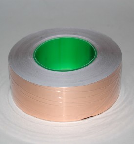 copper shielding tape on a roll