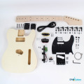 Full kit contents - black with maple fretboard