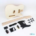 Main components - black with maple fretboard